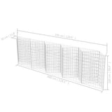 Gabion Basket Galvanised Steel 300x30x100 cm 142537