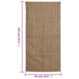 Jute Sacks 30 pcs 65x135 cm 100% Jute 340 gsm 155809