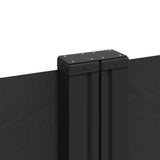 Retractable Side Awning Black 220x600 cm 4004669
