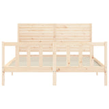 Bed Frame without Mattress 160x200 cm Solid Wood Pine 3193216