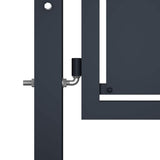 144527 Garden Gate Steel 300x175 cm Anthracite