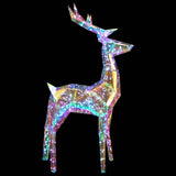 Prismatic Iridescent LED Reindeer Multicolour 48 x 19 x 86 cm 42056641