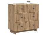 Drawer Cabinet Artisan Oak 66 x 34.5 x 90 cm Engineered Wood 893924