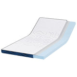Mattress Topper White 90 x 190 x 8 cm Jaquard Fabric 4106266