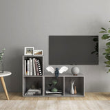 TV Cabinets 2 pcs Concrete Grey 72x35x36.5 cm Engineered Wood 3079947