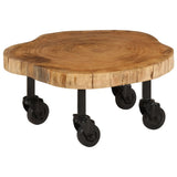 Coffee Table Solid Acacia Wood 60x55x25 cm 244950