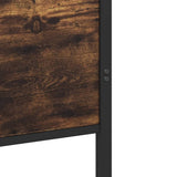 Metal Bed Frame without Mattress Smoked Oak 180x200 cm Super King 3301355