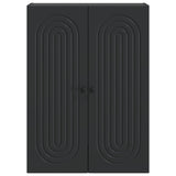 Wall-Mounted Cabinet Black 66 x 34.5 x 90 cm Engineered Wood 898056