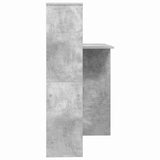 Desk Concrete Grey 131.5 x 50 x 106.5 cm Engineered Wood 869301