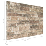 3D Wall Panels with Multicolour Brick Design 10 pcs EPS 149585