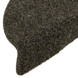 Stair Mats Self-adhesive 30 pcs 56x17x3 cm Anthracite Half Round 3365687