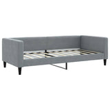 Daybed with Trundle&Drawers without Mattress Light Grey 90x190 cm Single 3196651