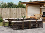 Garden Dining Set Brown, Cream White, Black 3210921
