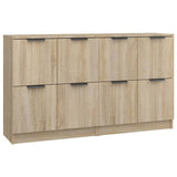 Sideboards 2 pcs Sonoma Oak 60x30x70 cm Engineered Wood 3115806