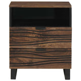 Bedside Cabinet Walnut 50 x 33 x 62 cm Solid Acacia wood 4018017