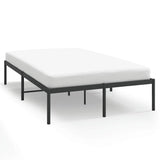 Metal Bed Frame without Mattress Black 135x190cm 350845