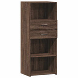 Highboard Brown Oak 50x42.5x124 cm Engineered Wood 846179