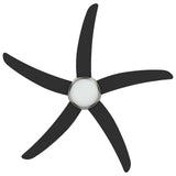 Ceiling Fan with Light and Remote Control 130 cm Black 42035658