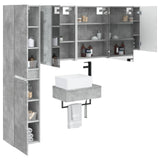 Bathroom Furniture Set 5 pcs Concrete Grey 3407282