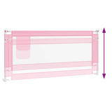 10206 Toddler Safety Bed Rail Pink 200x25 cm Fabric