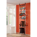 Telescopic Shoe Rack with Rods Aluminium 321109