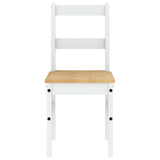 7 Piece Dining Set PANAMA White Solid Wood Pine 3345193