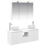 Bathroom Cabinet Set 4 pcs White 100 x 14.5 x 70 cm 3406335