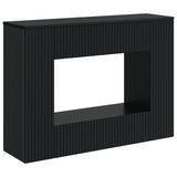 Console Table Striped Black 101 x 29 x 74 cm Engineered Wood 899878
