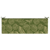2-Piece Bench Cushions SOEST 2 pcs 100% Polyester Leaf Design 950285