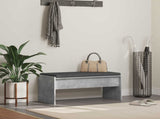 Hall Bench with Cushion Concrete Grey 83 x 38 x 40 cm 891555