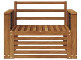 Outdoor Sofa Solid Acacia Wood Natural 3436364