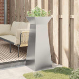 Pillar Planter Silver 40 x 40 x 100 cm 873860