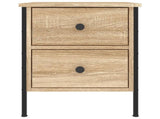 Bedside Cabinet Sonoma Oak 40x42x50 cm Engineered Wood 825985