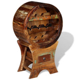 Wine Rack for 10 Bottles Solid Reclaimed Wood 243973