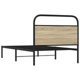 Bed Frame Without Mattress 90x190 cm Single Sonoma Oak Engineered Wood 4100250