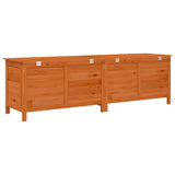 Garden Storage Box Brown 198.5x50x56.5 cm Solid Wood Fir 364763