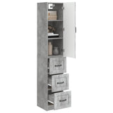 Cabinet Set 2 pcs Concrete Grey 33 x 34.5 x 87 cm 3416973