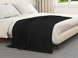 Throw Blankets 24 pcs Black 170 x 130 cm Fleece 42017105