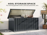 400L Galvanised Steel Garden Storage Box T3398P377594