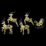 LED Reindeers with 40 LEDs 5 pcs Multicoulur PET 3399390