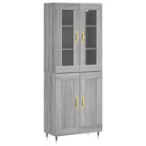 Highboard Grey Sonoma 69.5x34x180 cm Engineered Wood 3198327