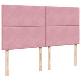 Box Spring Bed with Mattress Pink 200x200 cm Velvet 3291001