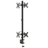 Dual Monitor Stand Black Steel VESA 75/100 mm 358000