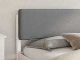Bed Frame with Upholstered Headboard Light Grey 180 x 200 cm 877893