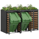 Wheelie Bin Storage for 3 Bins Anthracite 204 x 77.5 x 121.5 cm 3394774