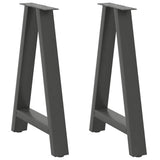 Dining Table Legs A-Shaped 2 pcs Anthracite 50x cm Steel 4012846