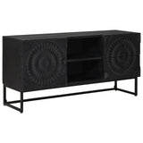 TV Cabinet with Drawer with Shelf Black 105 x 30 x 54 cm 42020085