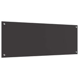 Kitchen Backsplash Dark Grey 110 x 40 cm Tempered Glass 42001310