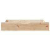 Under-Bed Drawers with Wheels 2 pcs 90x55x17 cm Solid Wood Pine 850923