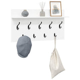 Wall-Mounted Coat Rack White 80 x 40 x 12 cm Engineered wood 874435